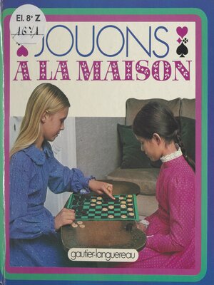 cover image of Jouons à la maison